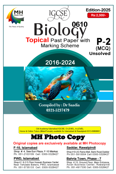 0610 - Biology (MCQs) Paper 2