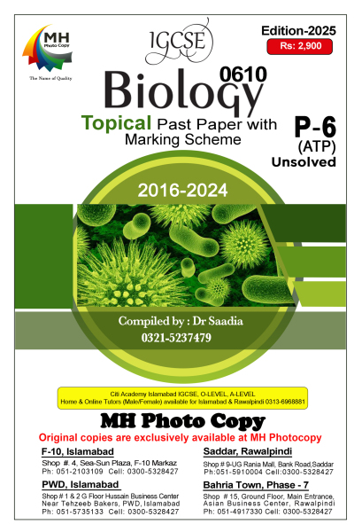 0610- Biology ( ATP) Paper 6