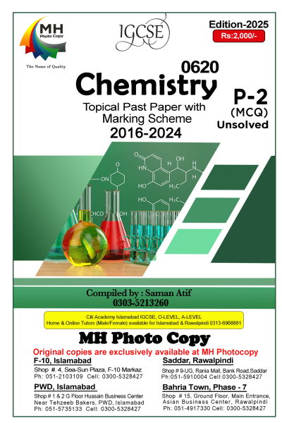 0620 - Chemistry (MCQs) Paper 2