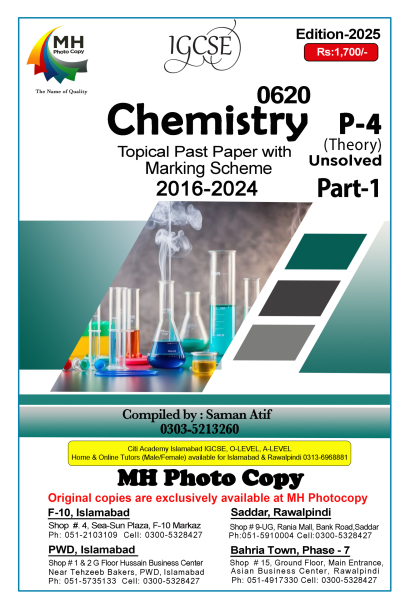 0620- Chemistry (Theory) Paper 4 (Part 1- Part 2)