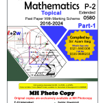 0580 - Mathematics (Extended) Paper 2 (Part 1 - Part 2)