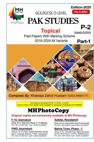 0448-2059 Pakistan-Studies Paper 2 (Part 1- Part 2)