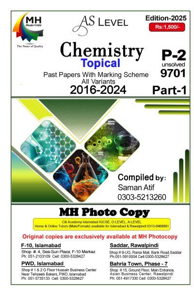 9701 Chemistry P2 Part1