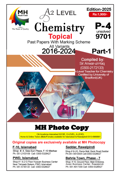 9701 Chemistry P4 Part1