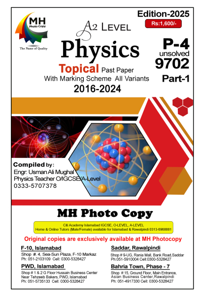 9702 Physics P4 Part1