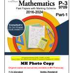9709 - Mathematics P3 (Part 1 - Part 2)