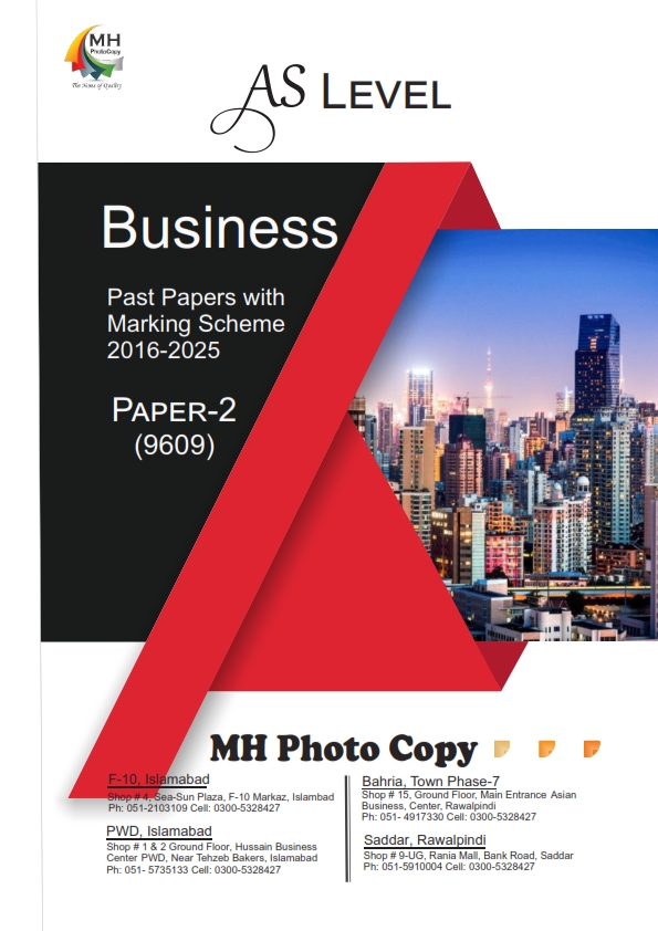 9609 - Business Studies Paper 2