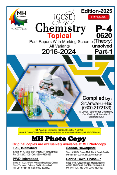 0620 Chemistry P4 Part1