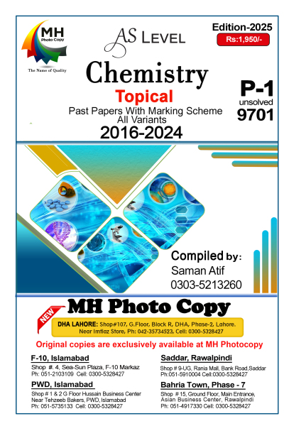 9701 Chemistry P-1